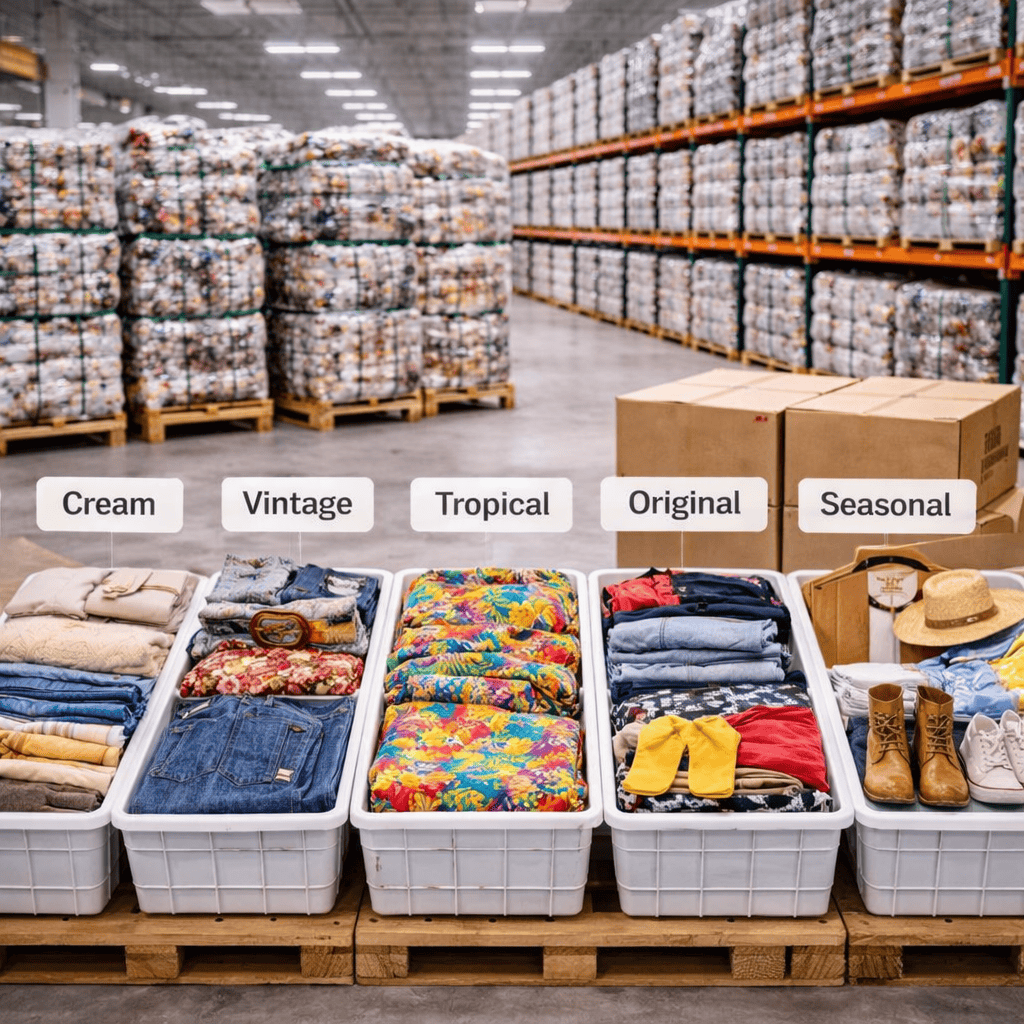 Organisierte Produktkategorien für den Großhandelseinkauf